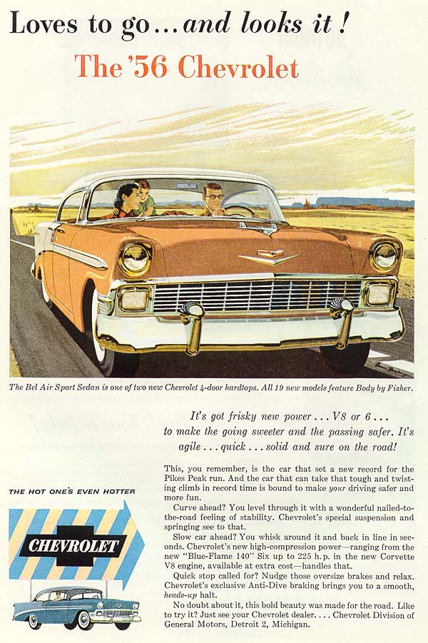 1956 Chevy ad