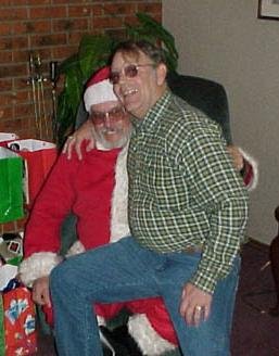 David Reeds on Santa's lap