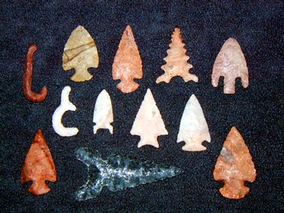 Here are some examples of Rip Rileyís Flintknapping hobby.